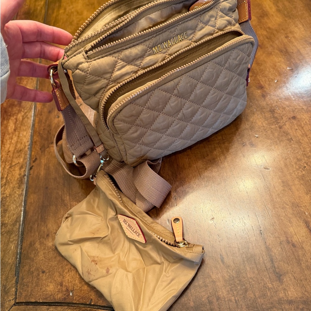 MZ Wallace Quilted Crossbody Bag in Brown - Picture 7 of 8